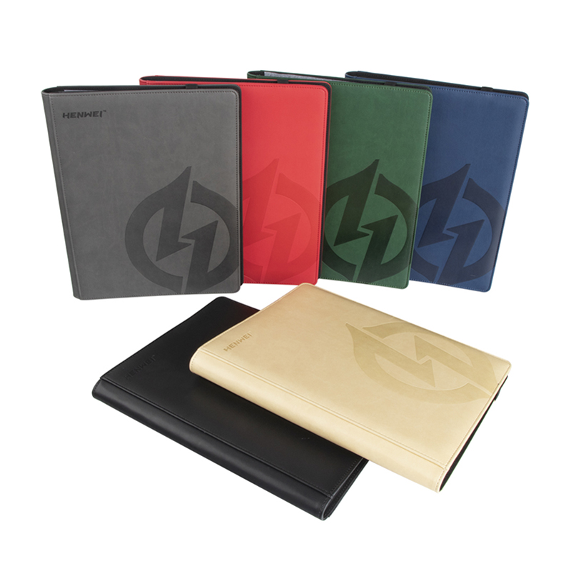 Wholesale 9 pocket premium PU card binder for board game