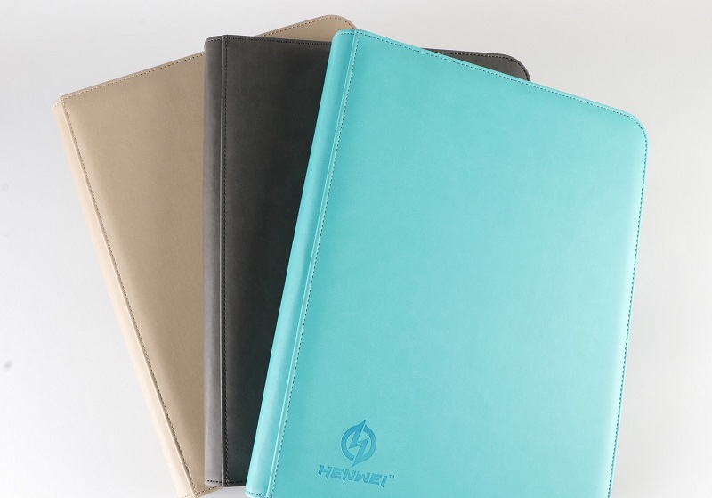 PU zipper Loose-leaf gathering card binder